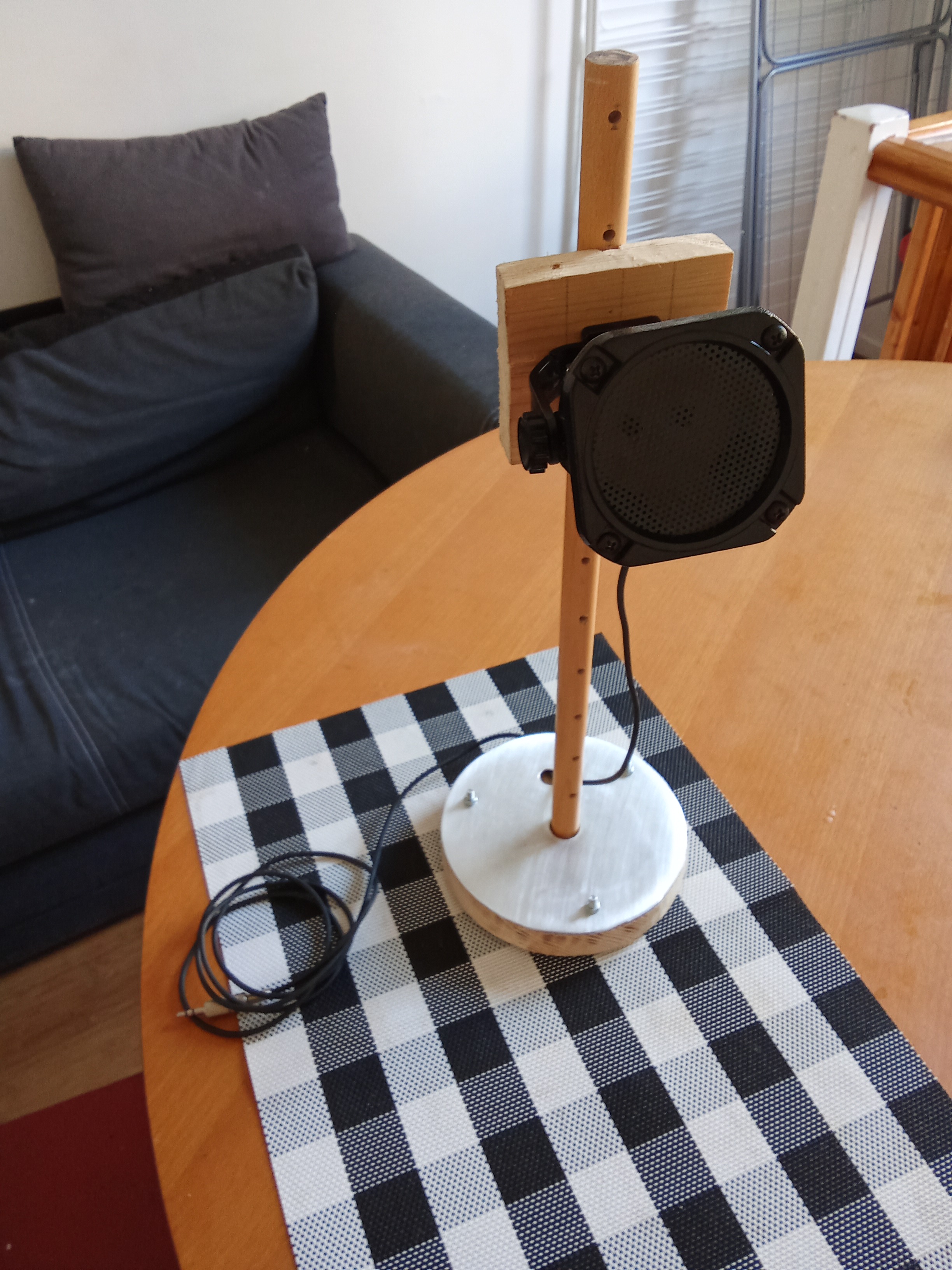 microphone in its mount